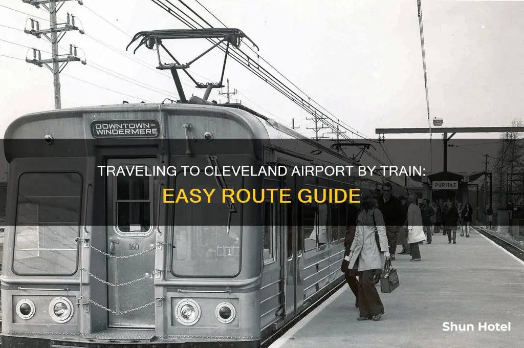 how to get to the cleveland airport by train