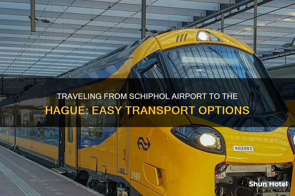 how to get to the hague from schiphol airport