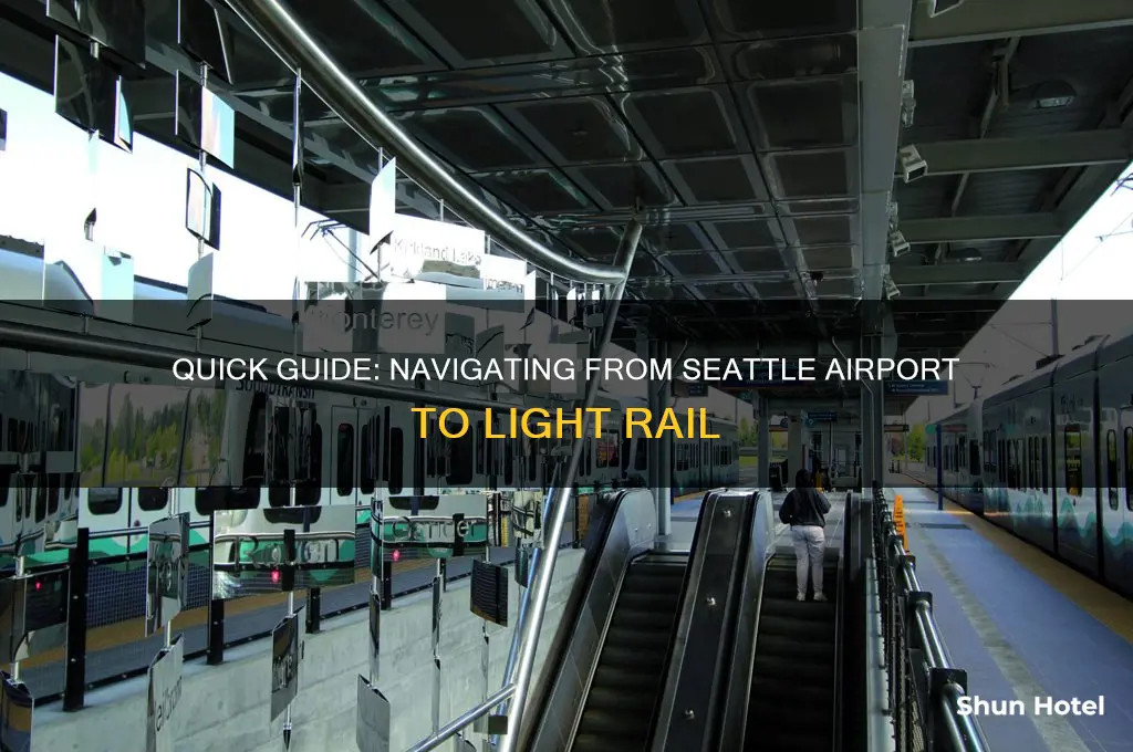 how to get to the light rail from seattle airport