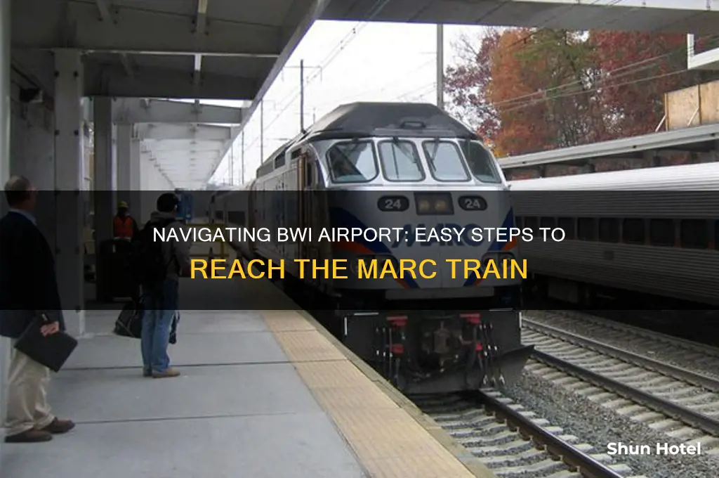 how to get to the marc train at bwi airport