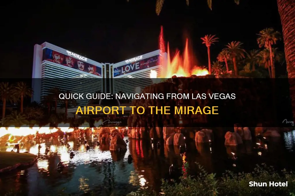 how to get to the mirage from the airport