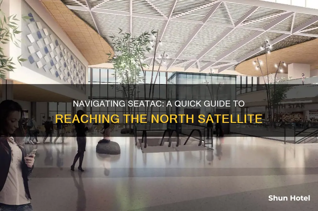 how to get to the north satellite at seatac airport