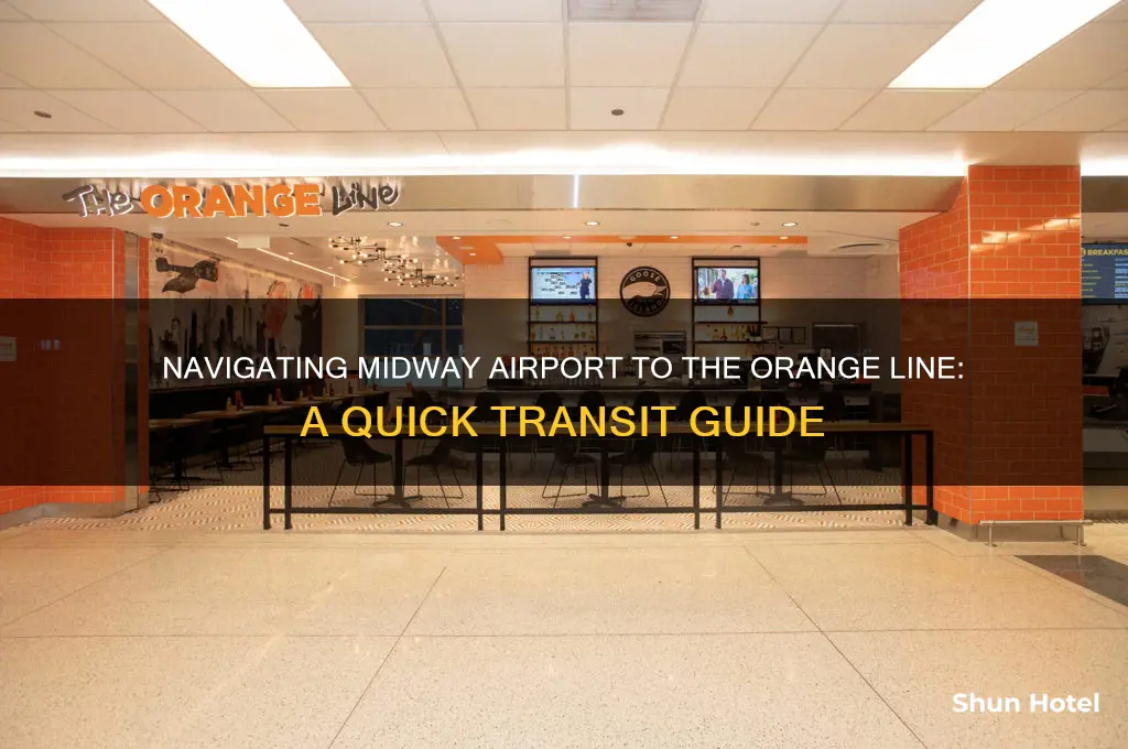 how to get to the orange line from midway airport