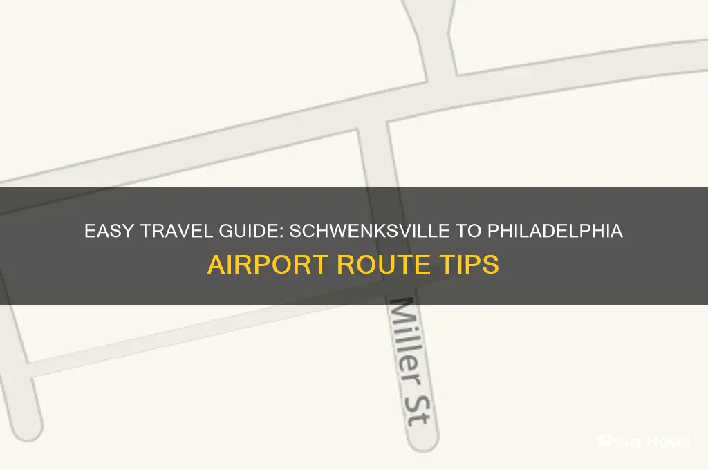 how to get to the philadelphia airport from schwenksville pa