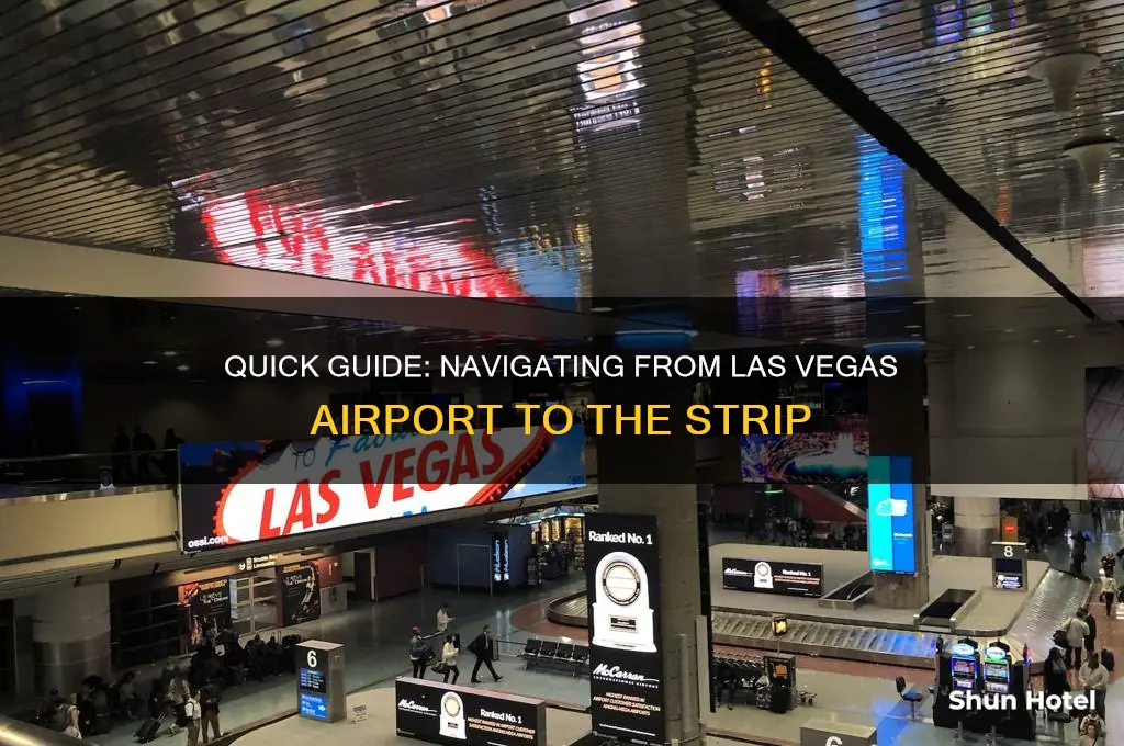 how to get to the strip from airport