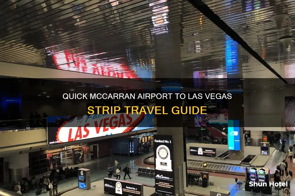 how to get to the strip from mccarran airport