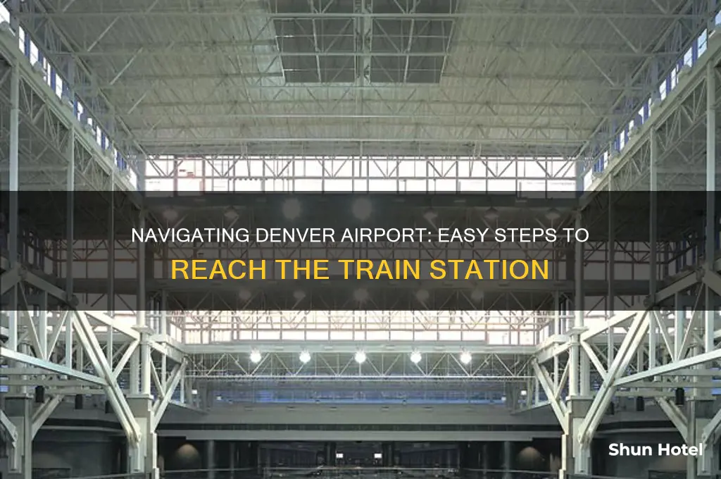 how to get to the train at denver airport