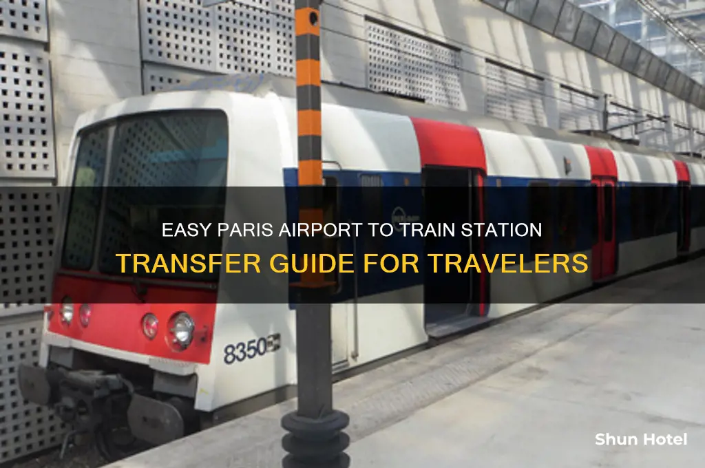 how to get to the train station from paris airport