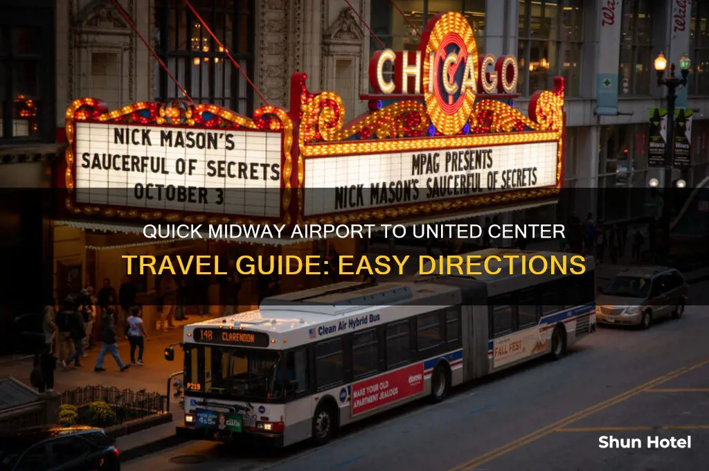 how to get to the united center from midway airport