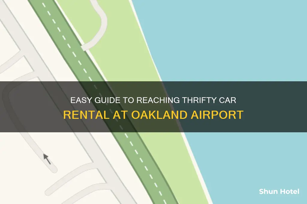 how to get to thrifty car rental at oakland airport
