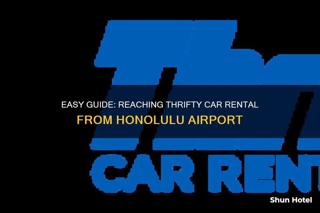 how to get to thrifty car rental from honolulu airport