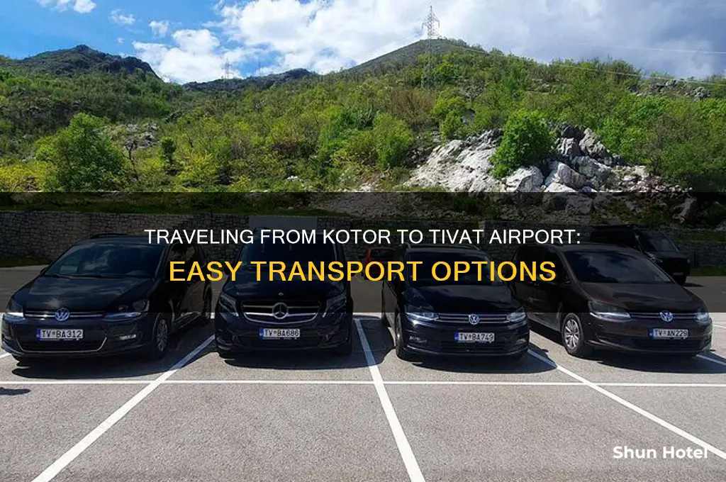 how to get to tivat airport from kotor