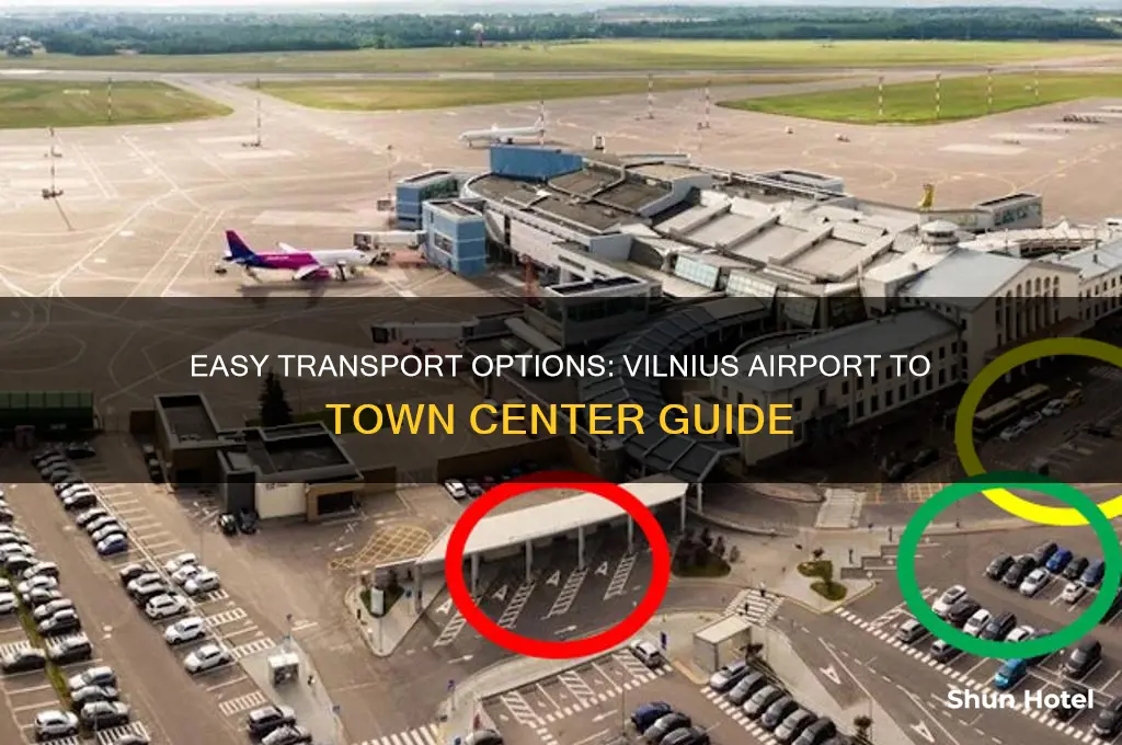 how to get to town center from vilnius airport