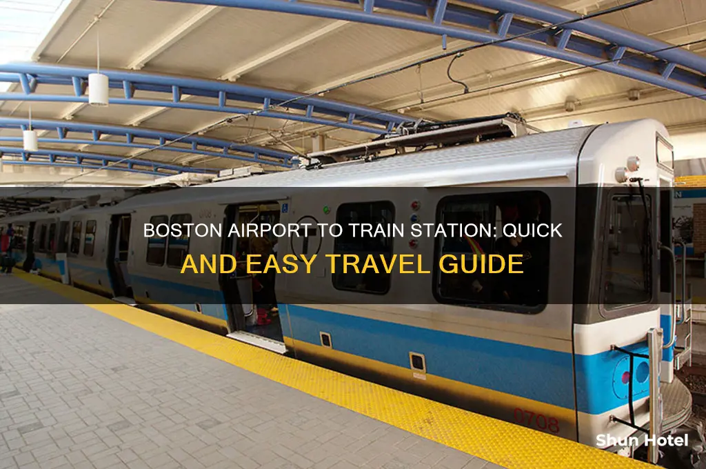 how to get to train station from boston airport