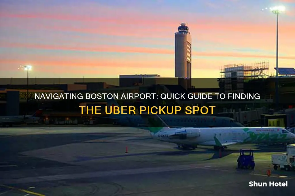 how to get to uber spot at boston airport