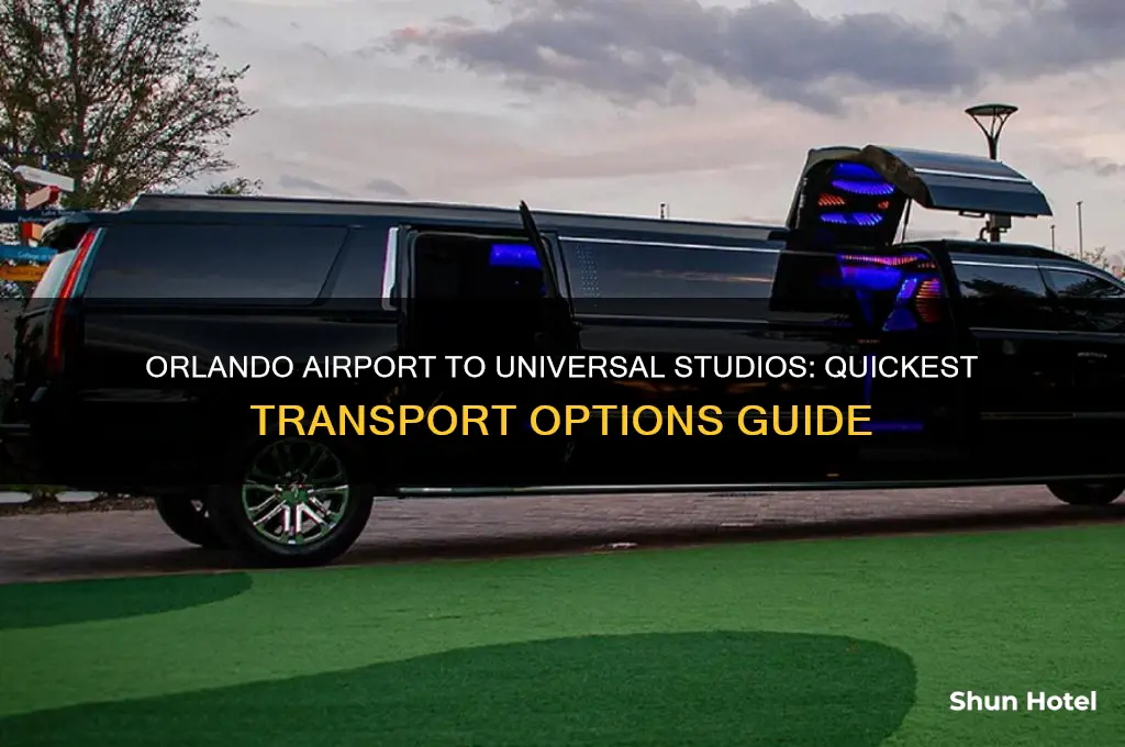 how to get to universal studios from orlando airport