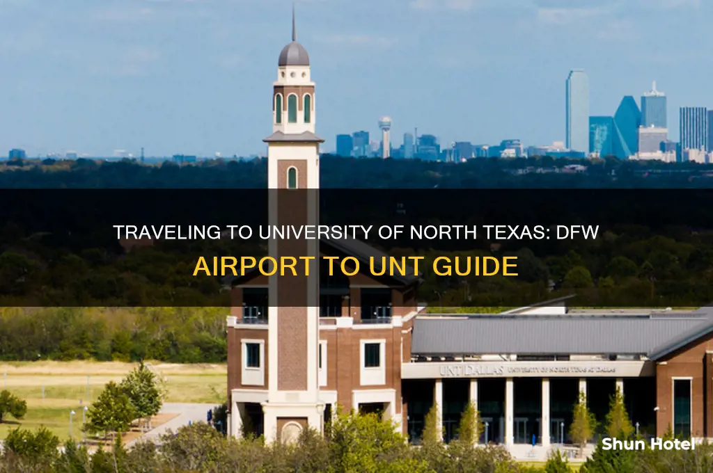 how to get to unt from dfw airport