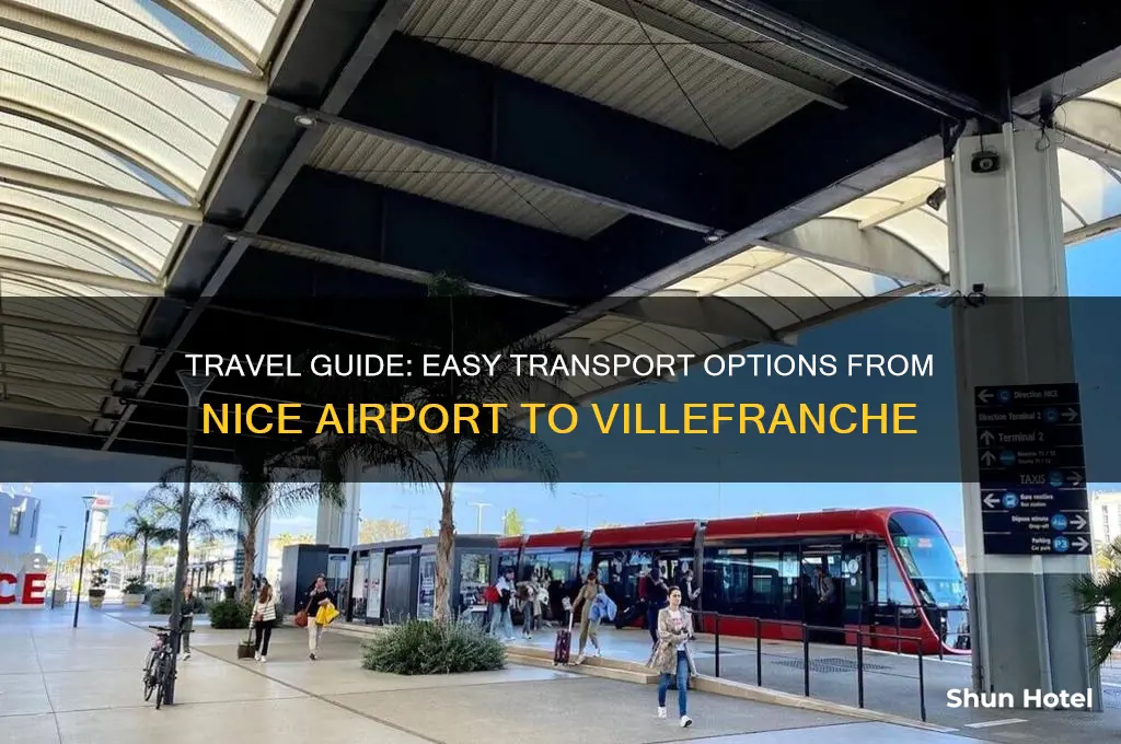 how to get to villefranche from nice airport