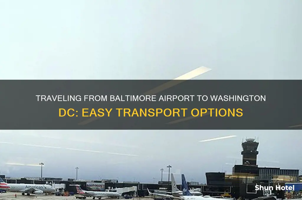 how to get to washington dc from baltimore airport