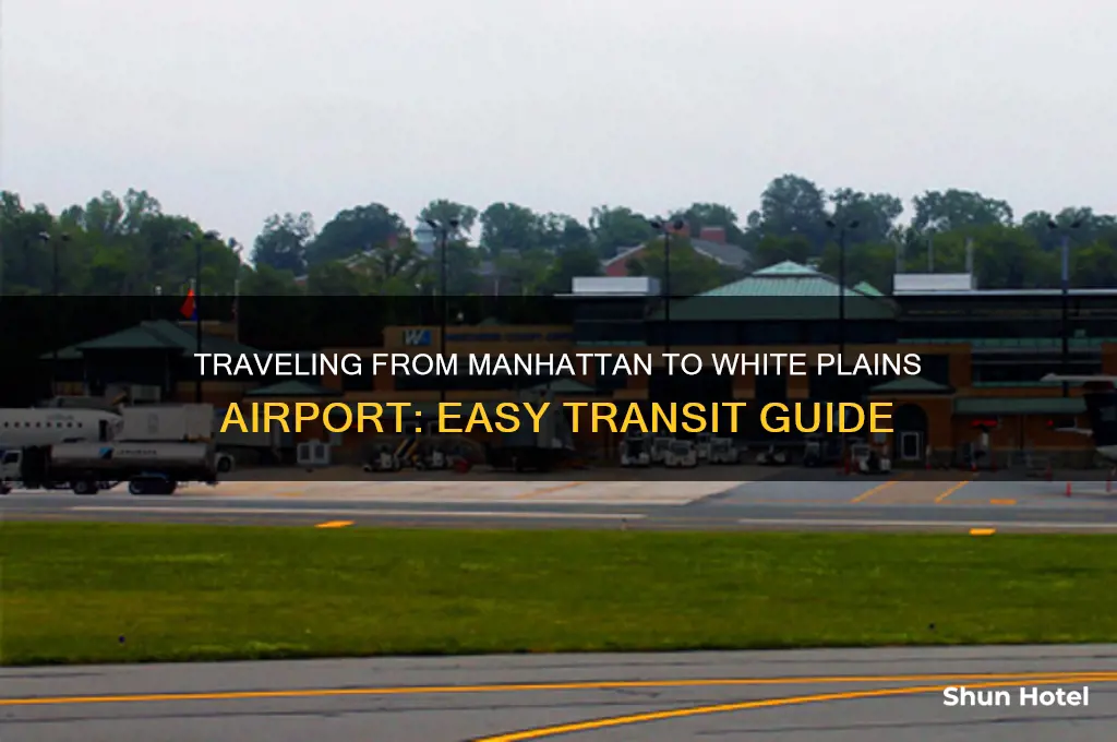 how to get to white plains airport from manhattan