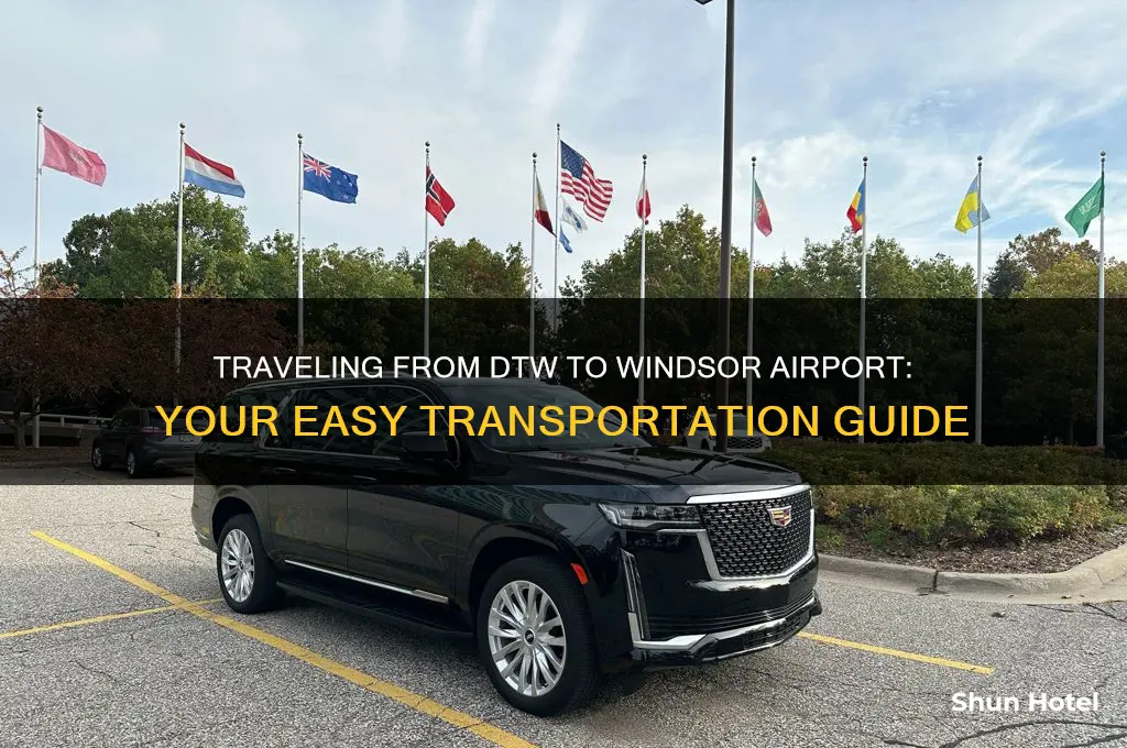 how to get to windsor airport from dtw