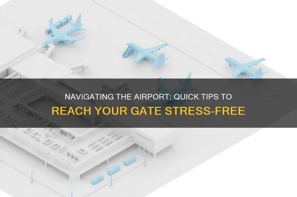 how to get to your gate at the airport