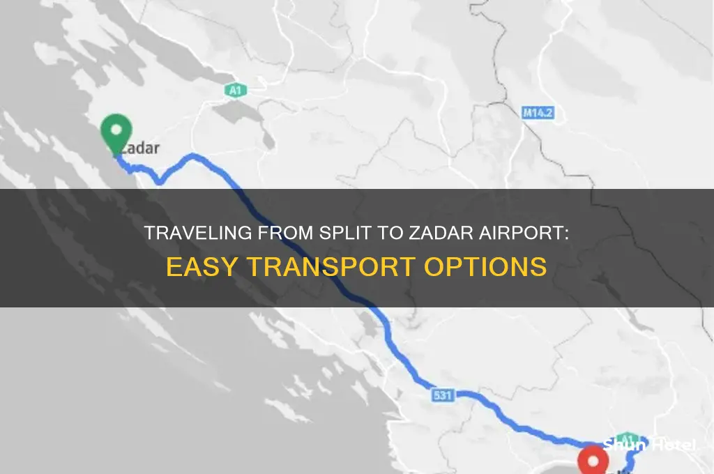 how to get to zadar airport from split