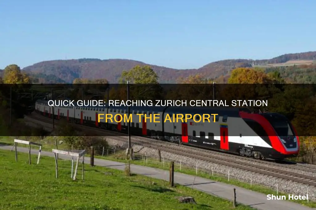 how to get to zurich central station from airport