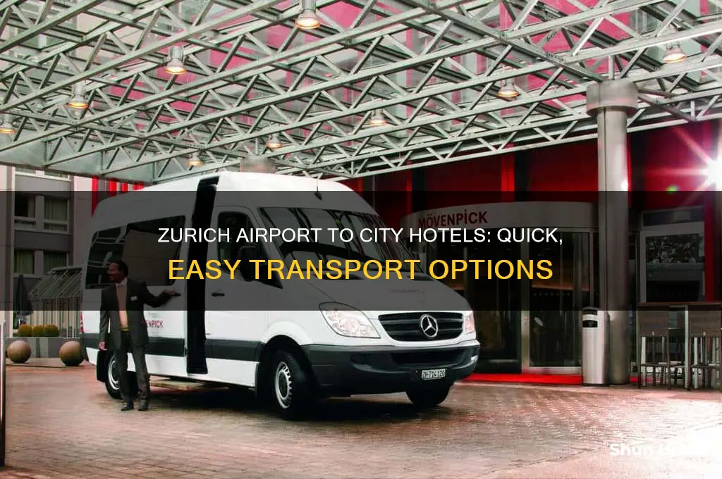 how to get to zurich city hotels from airport