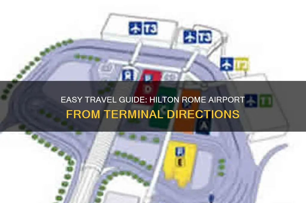 how to get to.hilton rome airport from terminal
