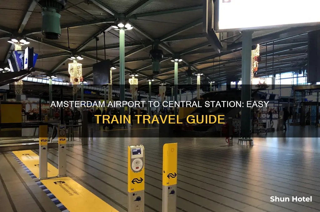how to get train from amsterdam airport to central station
