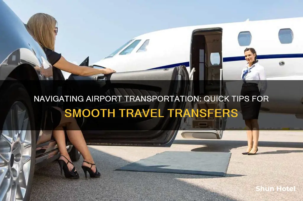 how to get transportation through the airport