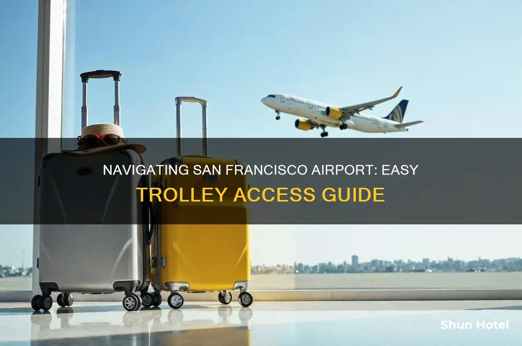 how to get trolleys in airport sfo