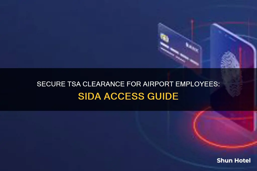 how to get tsa clearance airport employee sida
