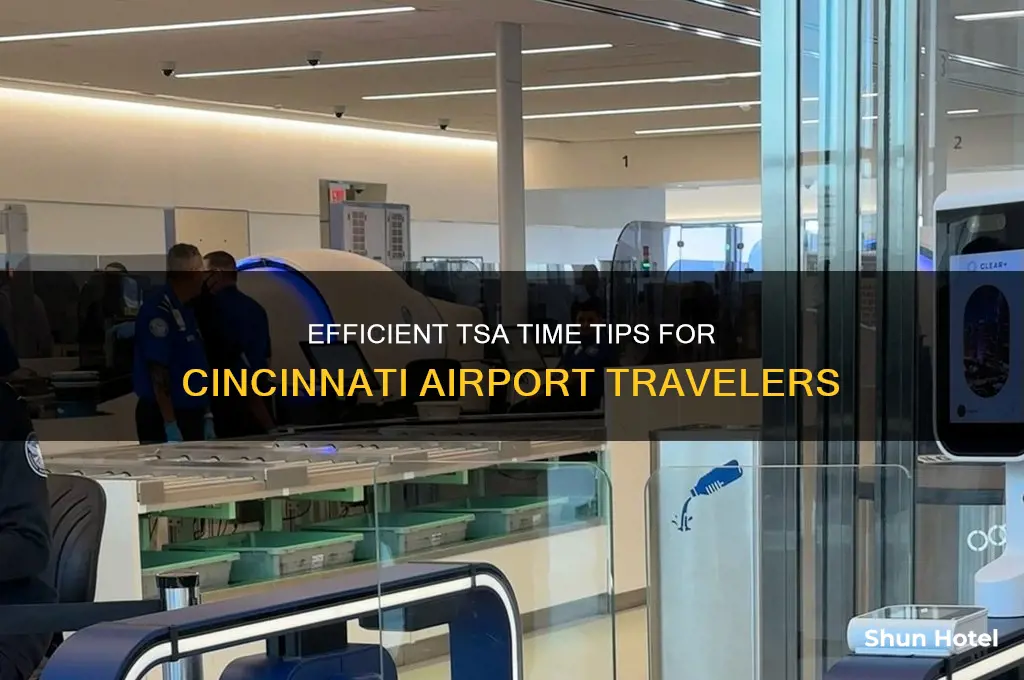 how to get tsa time at cincinati airport