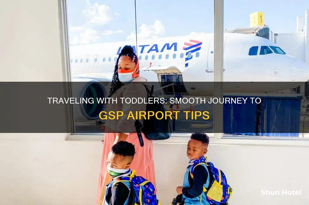 how to get two toddlers to gsp airport