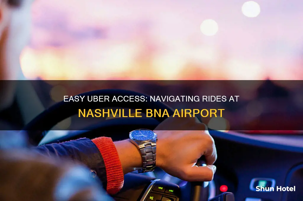 how to get uber at bna airport