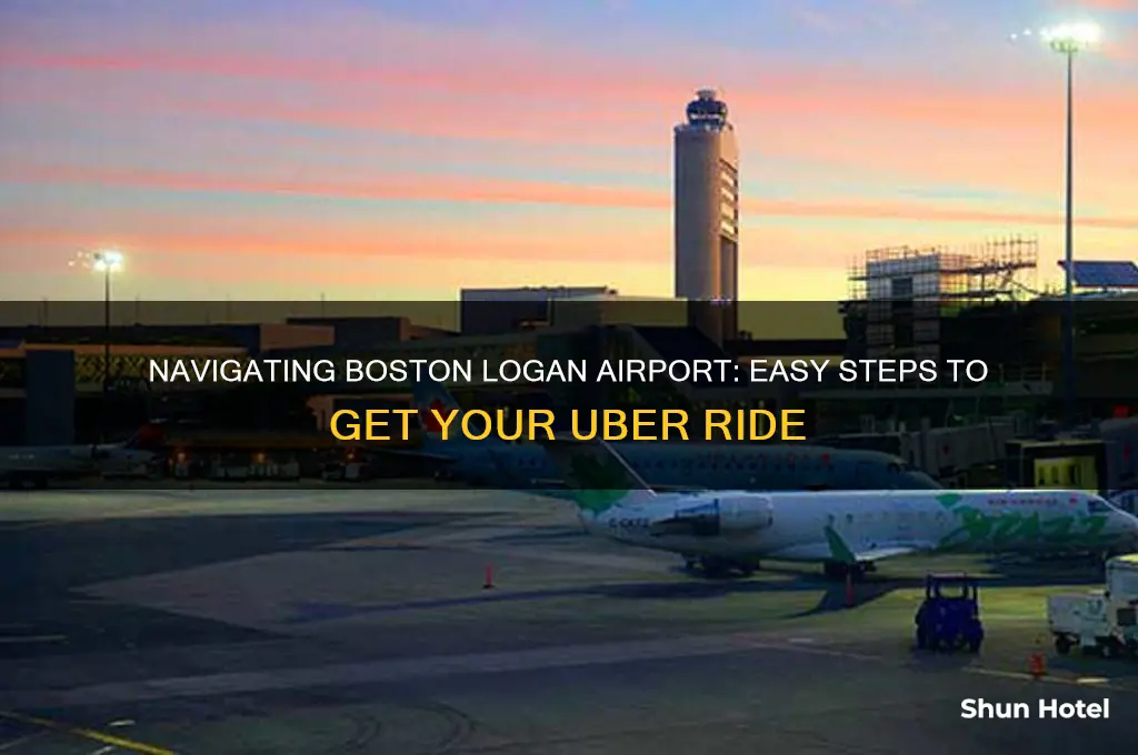 how to get uber at boston logan airport
