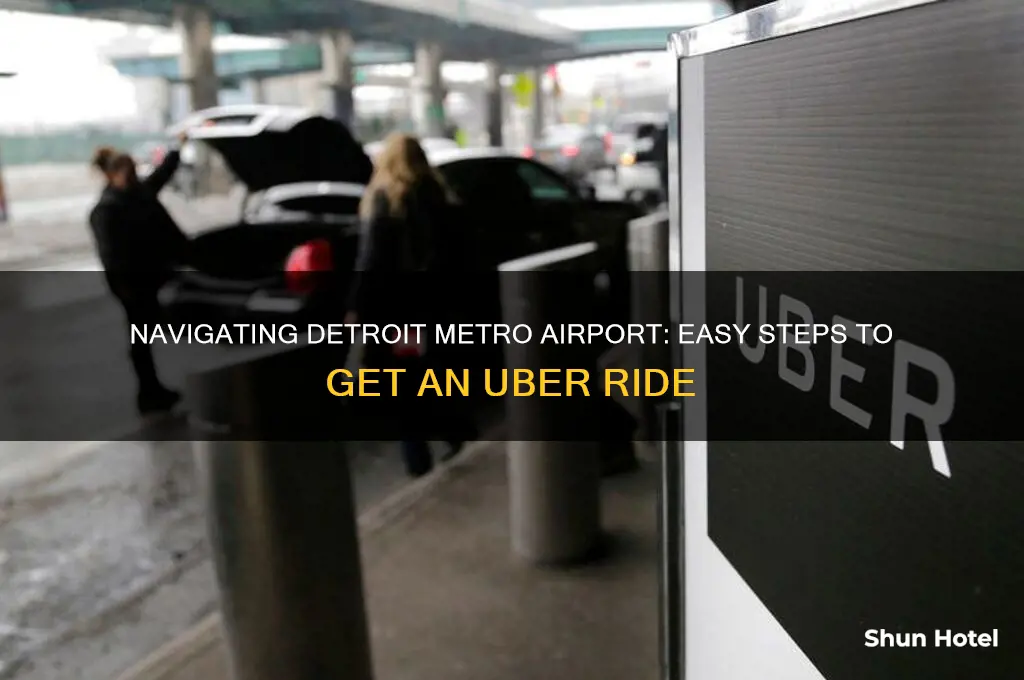 how to get uber at detroit metro airport