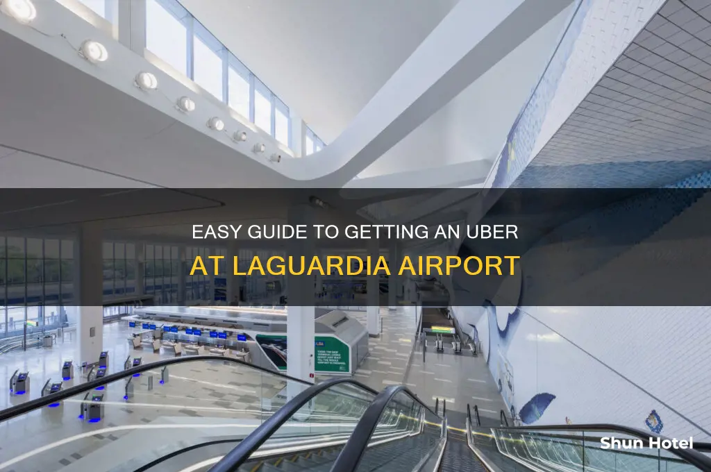 how to get uber at laguardia airport