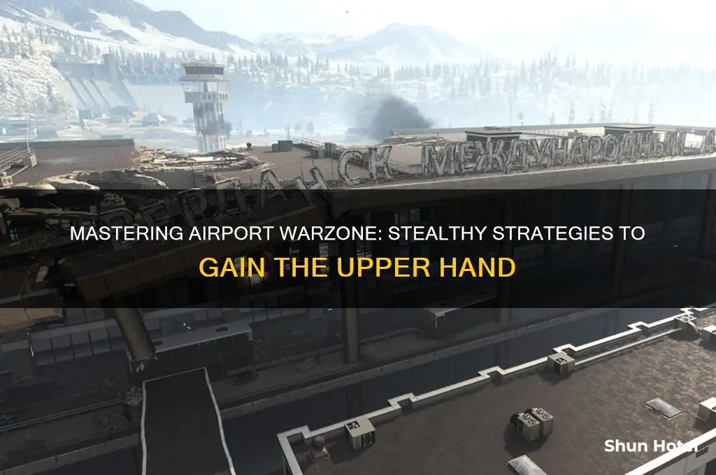 how to get under airport warzone