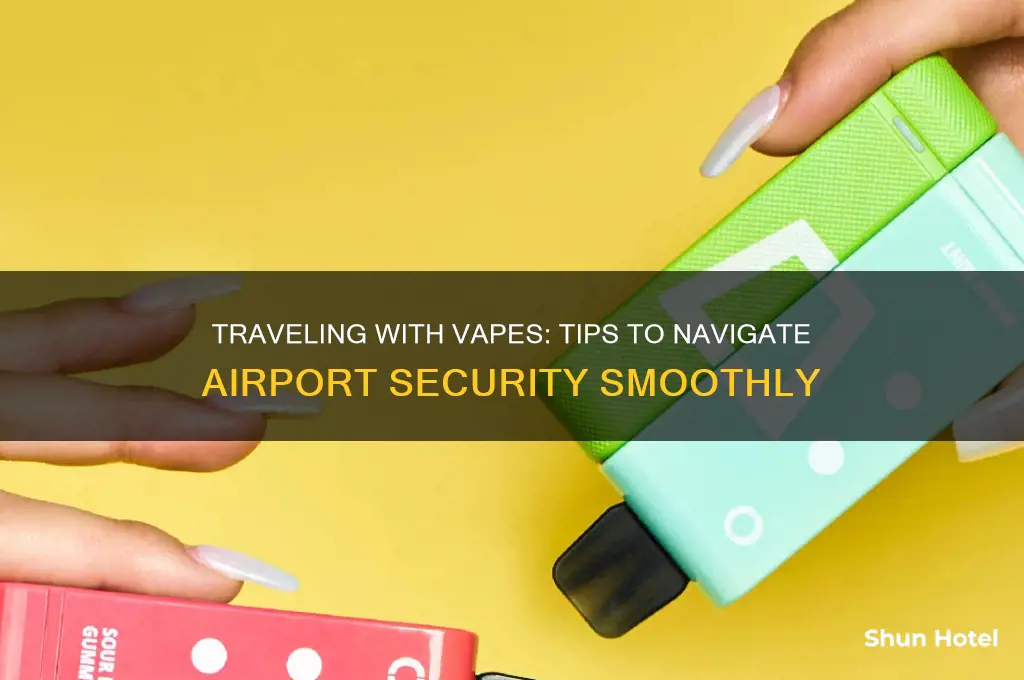 how to get vapes through airport