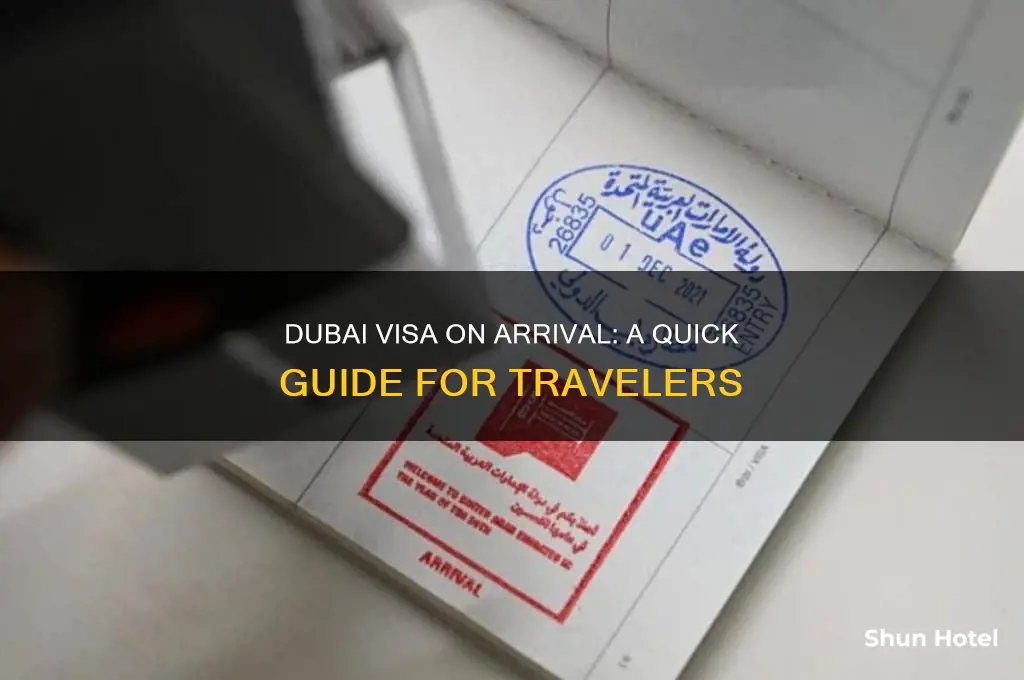how to get visa on arrival in dubai airport