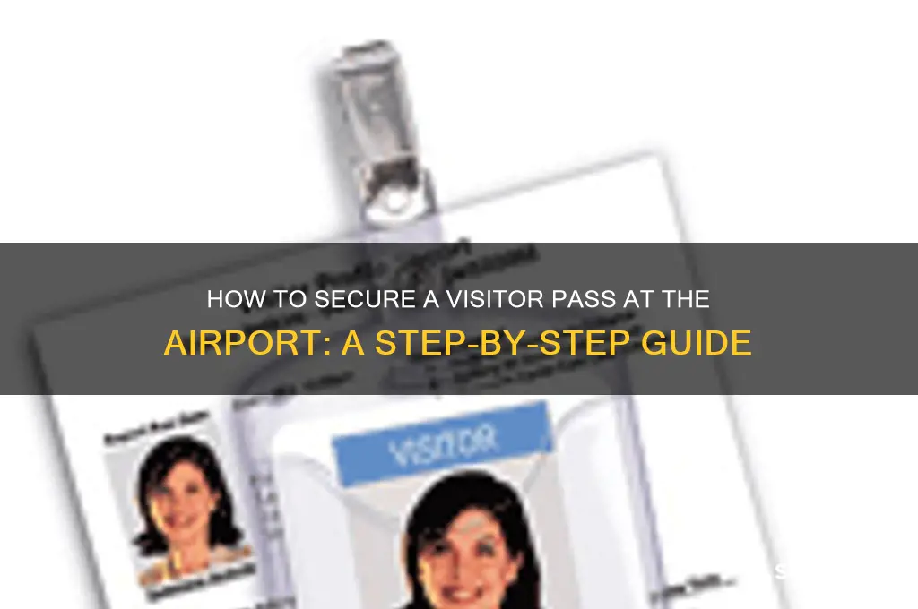 how to get visitor pass in airport