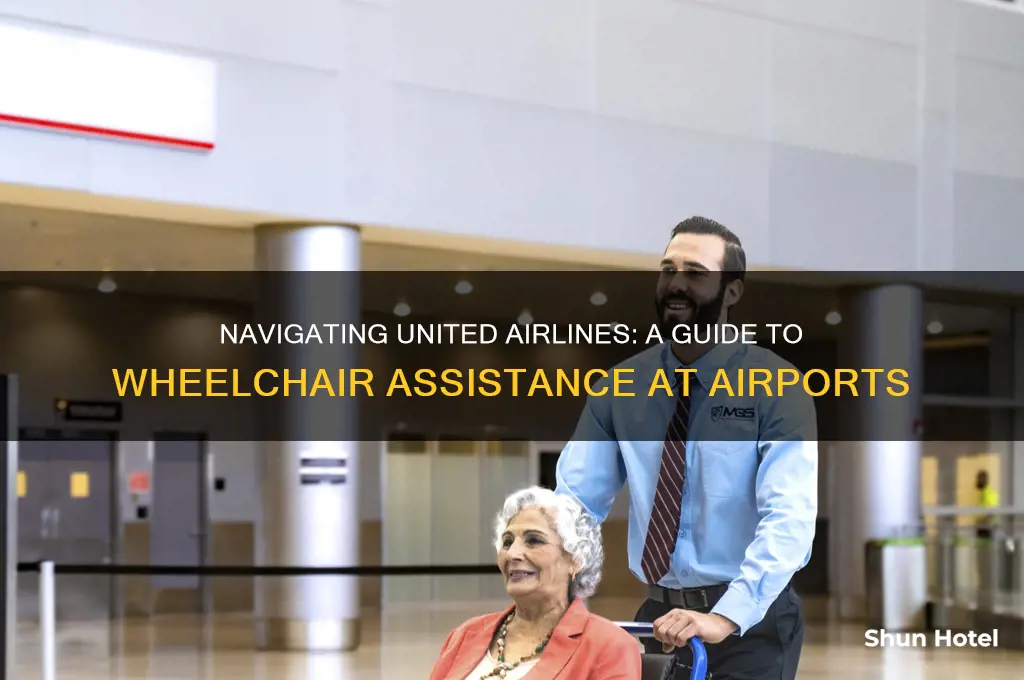 how to get wheelchair assistance at airport united