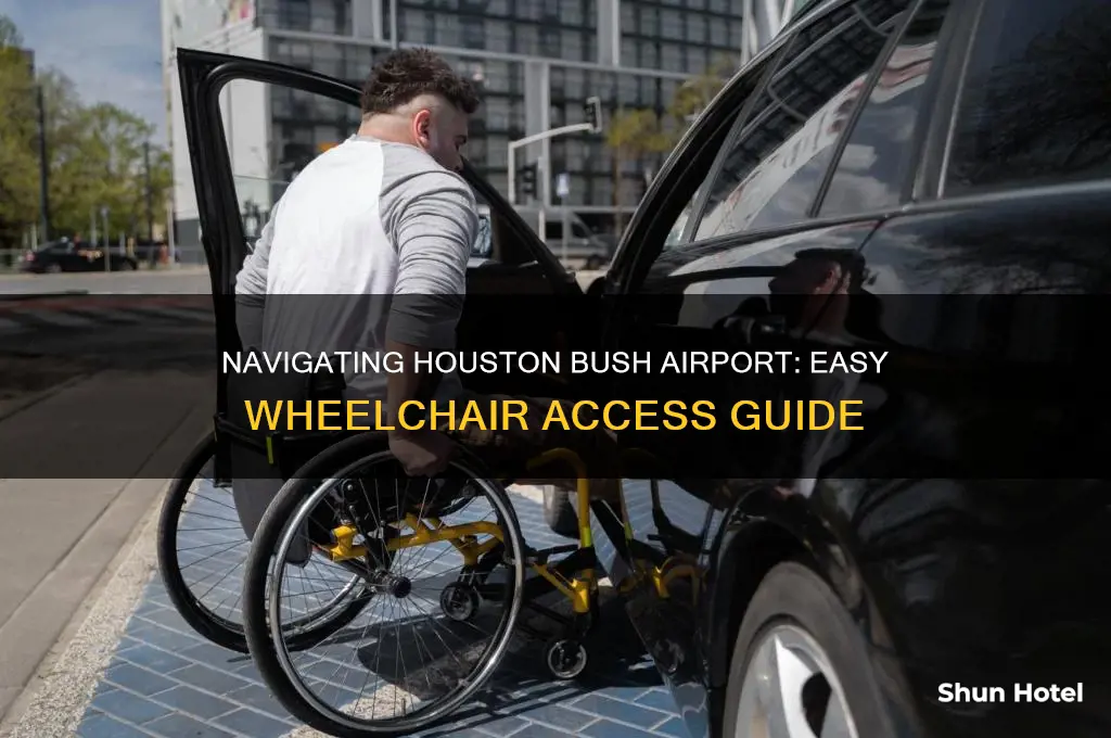 how to get wheelchair at houston bush airport