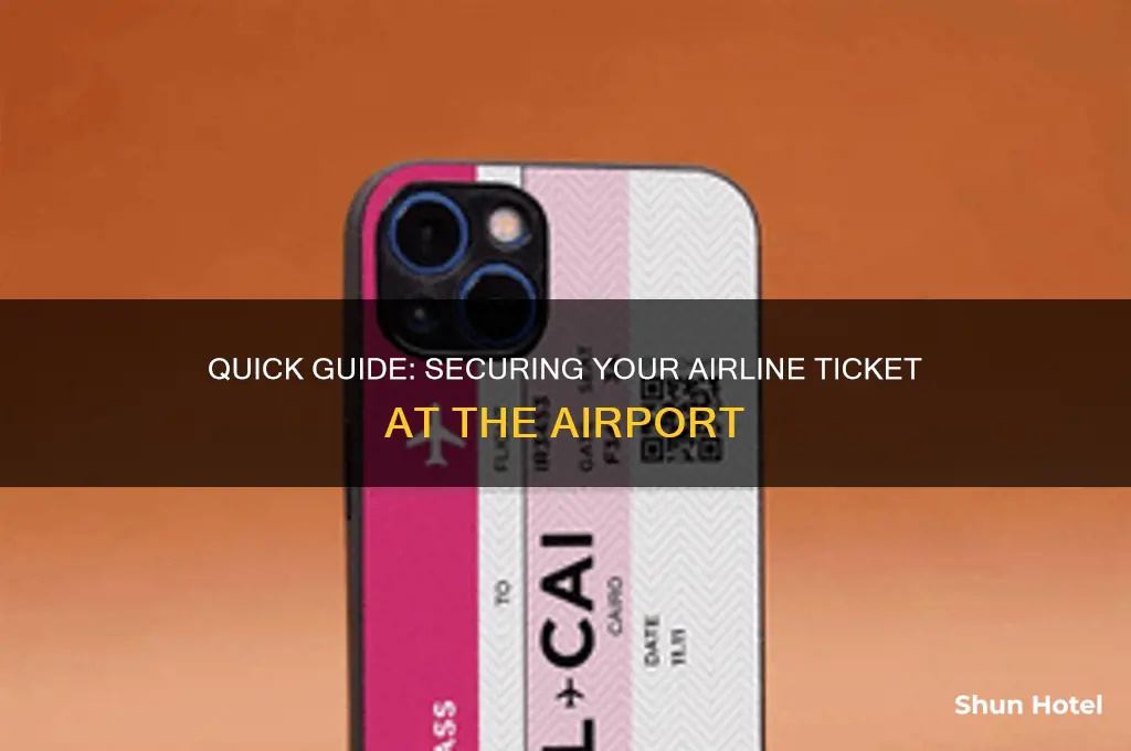 how to get your airline ticket at the airport