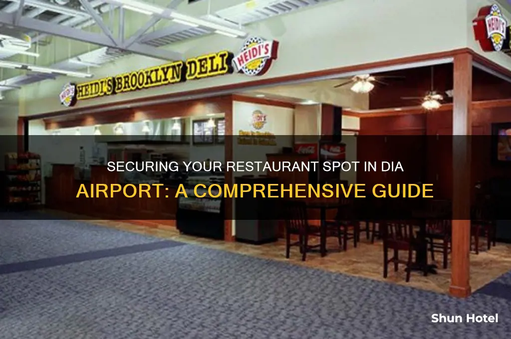 how to get your restaurant in dia airport