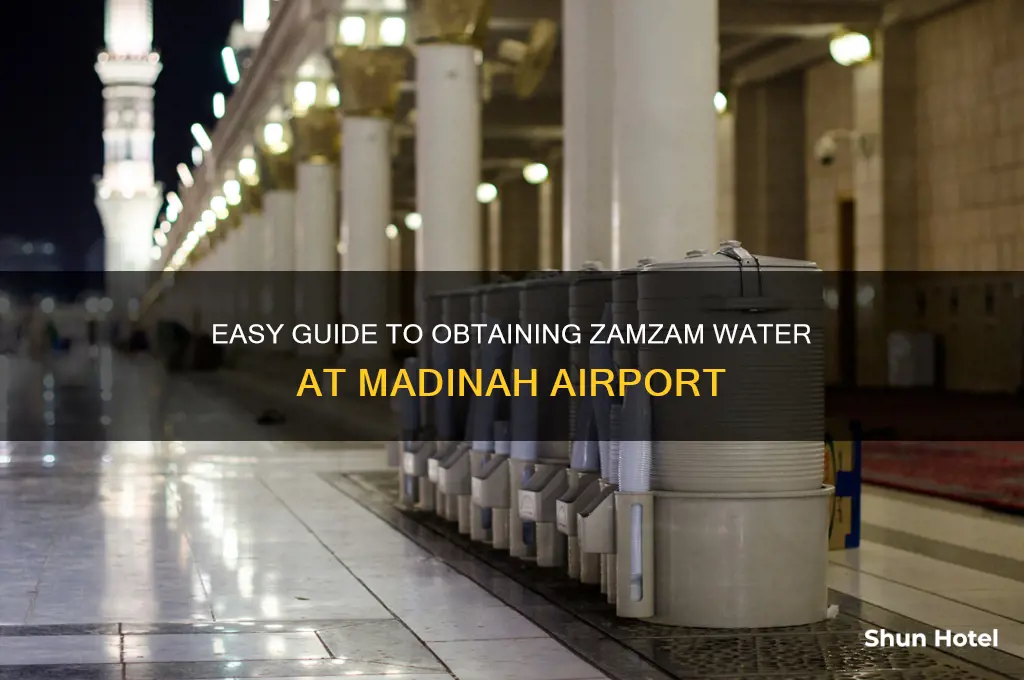 how to get zamzam water at madinah airport