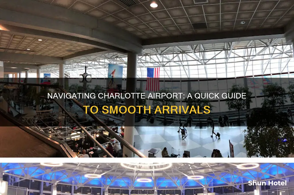 how to i get to arrival at charlotte airport